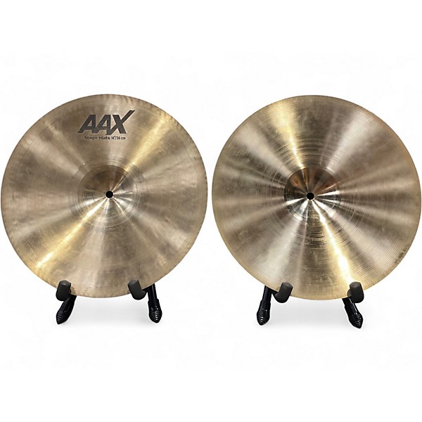 Used SABIAN 14in AAX Stage Hi Hat Pair Cymbal