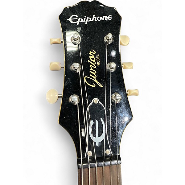 Used Epiphone Les Paul Junior Single Cut Worn TV Yellow Solid Body Electric Guitar