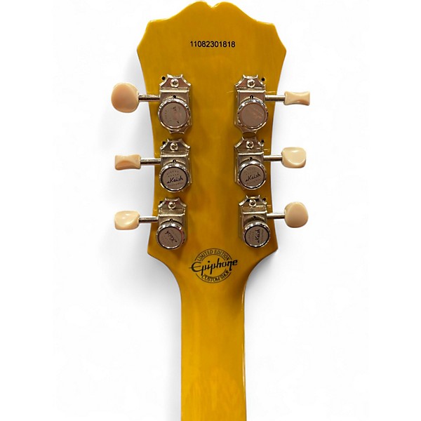 Used Epiphone Les Paul Junior Single Cut Worn TV Yellow Solid Body Electric Guitar