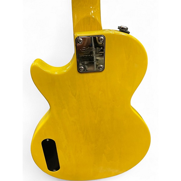 Used Epiphone Les Paul Junior Single Cut Worn TV Yellow Solid Body Electric Guitar