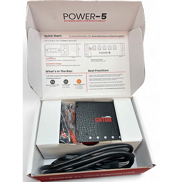 Used Gator GTR-PWR-5 Power Supply