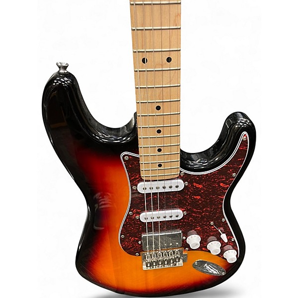 Used Donner Seeker 2 Tone Sunburst Solid Body Electric Guitar