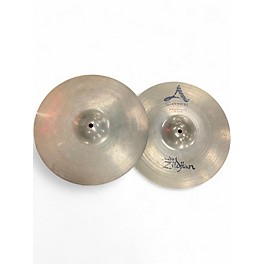 Used Zildjian 14in A Custom Hi Hat Pair Cymbal