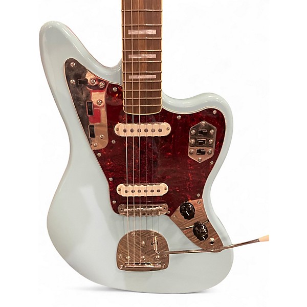 Used Squier Jaguar Daphne Blue Solid Body Electric Guitar