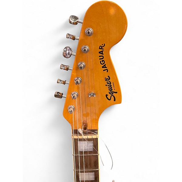Used Squier Jaguar Daphne Blue Solid Body Electric Guitar