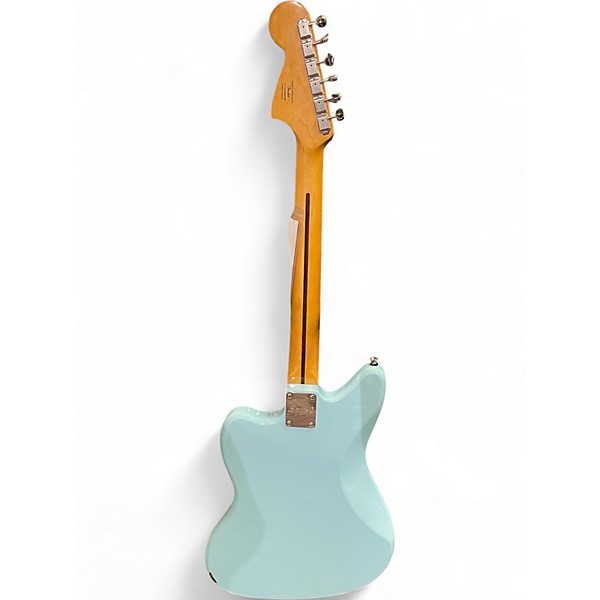 Used Squier Jaguar Daphne Blue Solid Body Electric Guitar
