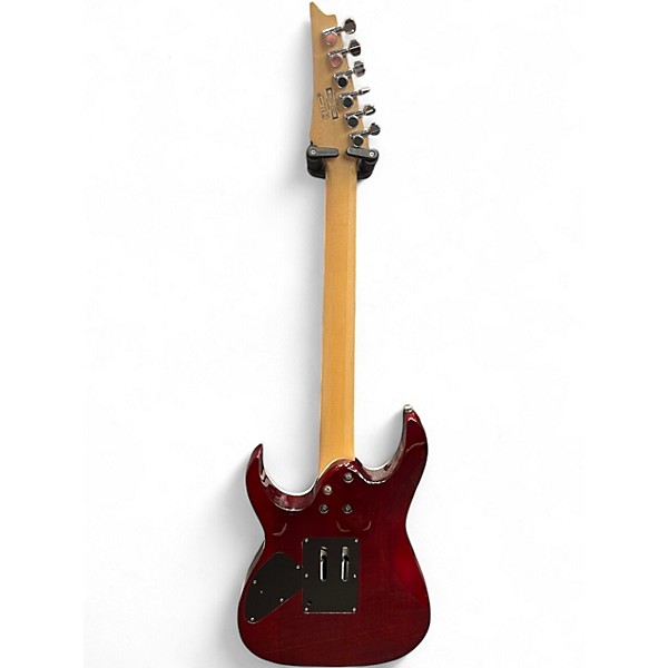 Used Ibanez RG4EXQM1 Trans Red Burst Solid Body Electric Guitar