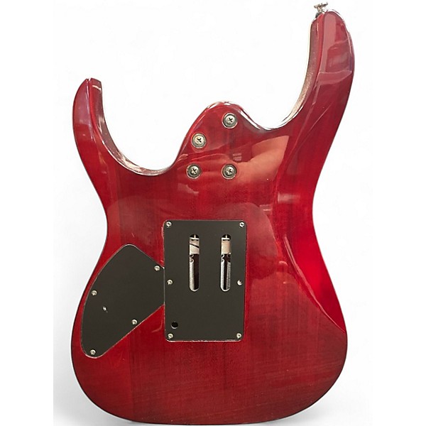 Used Ibanez RG4EXQM1 Trans Red Burst Solid Body Electric Guitar