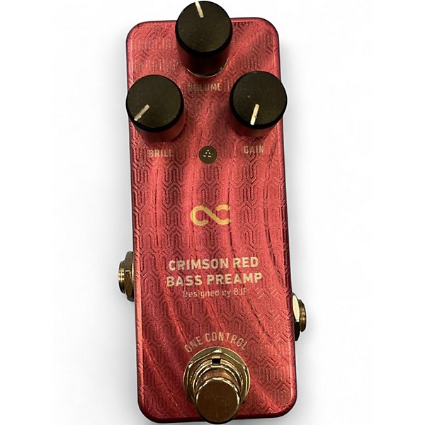 Used One Control Crimson Red Bass Effect Pedal
