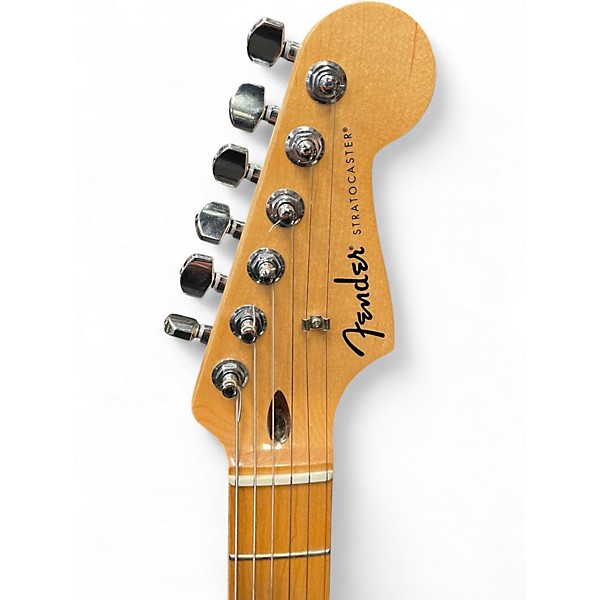 Used Fender Standard Stratocaster Olympic White Solid Body Electric Guitar