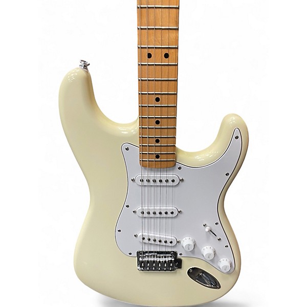 Used Fender Standard Stratocaster Olympic White Solid Body Electric Guitar