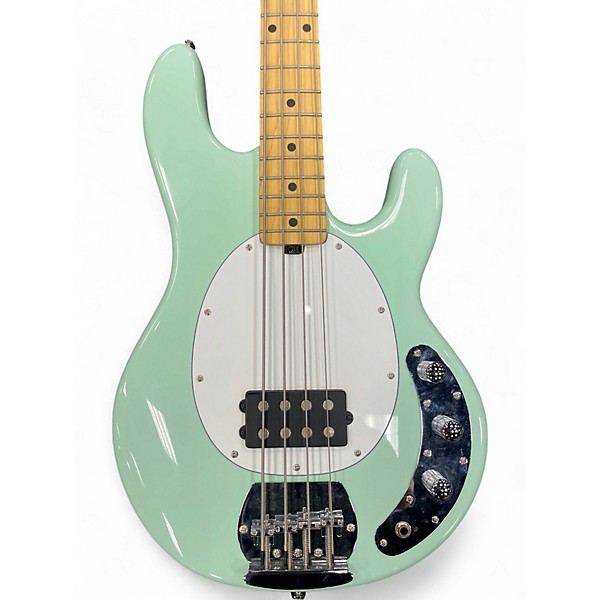 Used Sterling by Music Man SUB SERIES STINGRAY Green Electric Bass Guitar