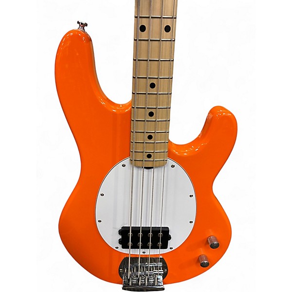 Used Sterling by Music Man STING RAY Orange Electric Bass Guitar