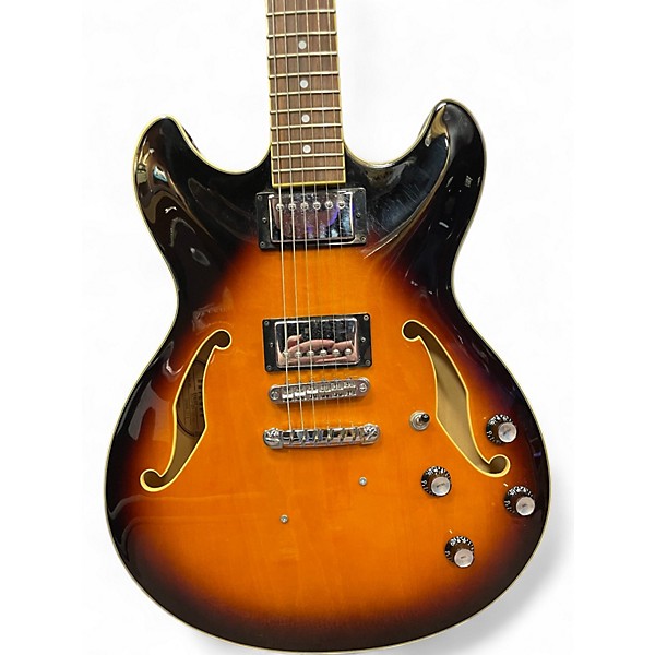 Used Ibanez AG75 Artcore 3 Tone Sunburst Hollow Body Electric Guitar