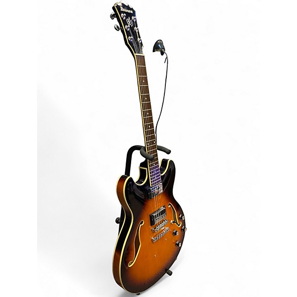 Used Ibanez AG75 Artcore 3 Tone Sunburst Hollow Body Electric Guitar