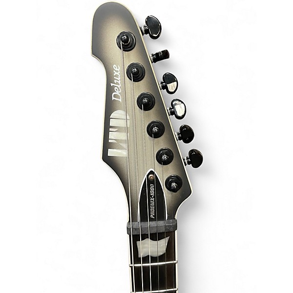 Used ESP LTD PHOENIX-1000 Metallic Silver Solid Body Electric Guitar