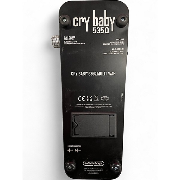 Used Dunlop 535Q Cry Baby Multi-Wah Effect Pedal