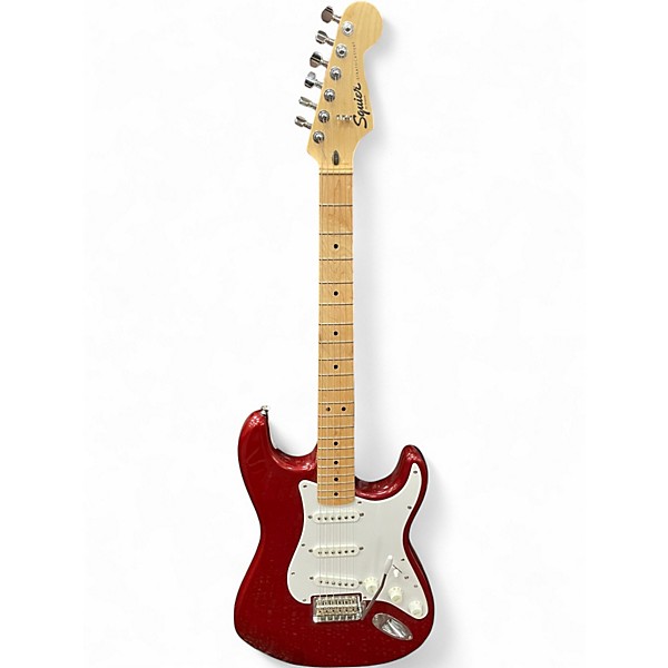 Used Squier Standard Stratocaster RED Solid Body Electric Guitar