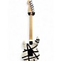 Used 2024 EVH Striped Series White with Black Stripes Solid Body Electric Guitar