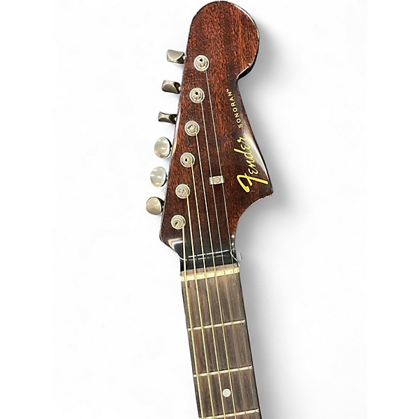 Used Fender Sonoran SCE Natural Acoustic Electric Guitar
