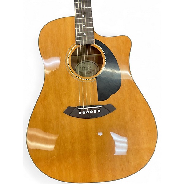 Used Fender Sonoran SCE Natural Acoustic Electric Guitar
