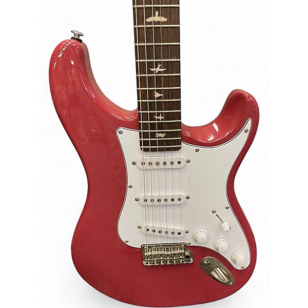 Used PRS SE Silver Sky Red Solid Body Electric Guitar