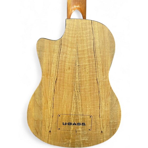 Used Kala U-Bass Spalted Maple Natural Acoustic Bass Guitar