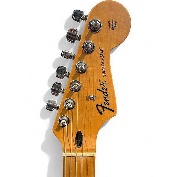 Used 2009 Fender Standard Stratocaster Brown Sunburst Solid Body Electric Guitar