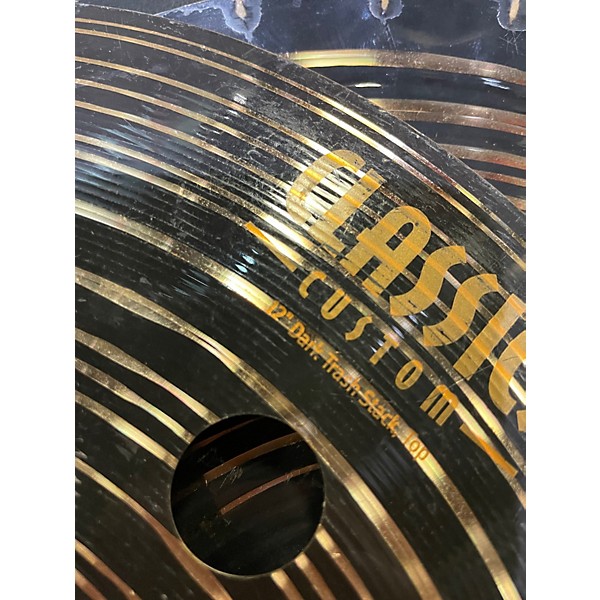 Used MEINL 12in DARK TRASH STACK Cymbal