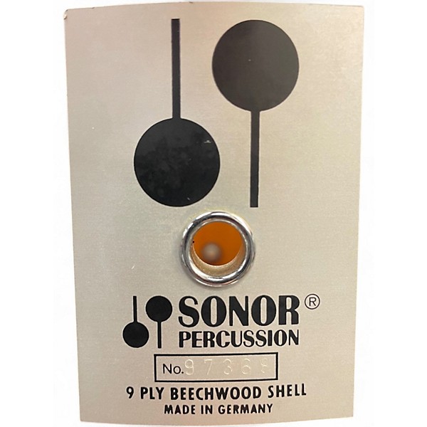 Used SONOR 5 Piece Phonic Black Drum Kit