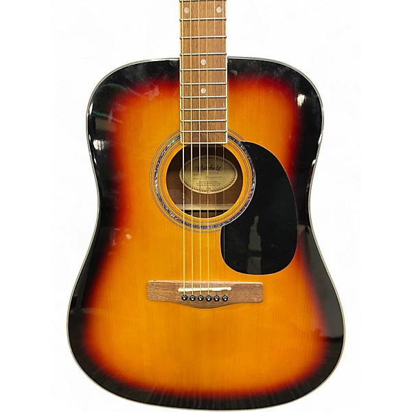 Used Mitchell d120sb 3 Color Sunburst Acoustic Guitar