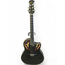 Used Ovation CS 257 Black Acoustic Electric Guitar