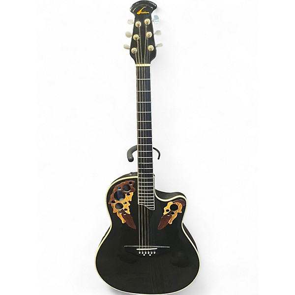 Used Ovation CS 257 Black Acoustic Electric Guitar