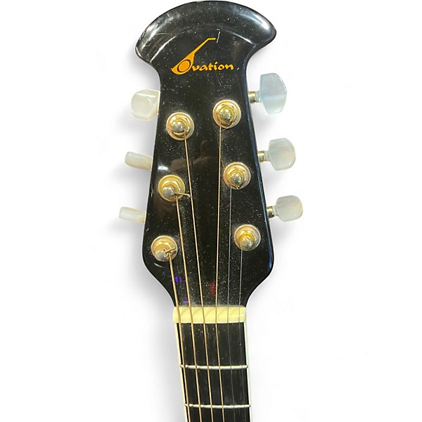 Used Ovation CS 257 Black Acoustic Electric Guitar