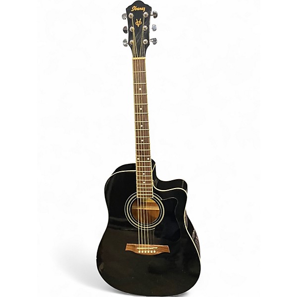 Used Ibanez V70CE Black Acoustic Electric Guitar