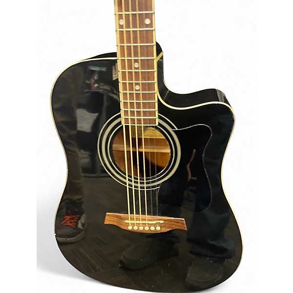 Used Ibanez V70CE Black Acoustic Electric Guitar