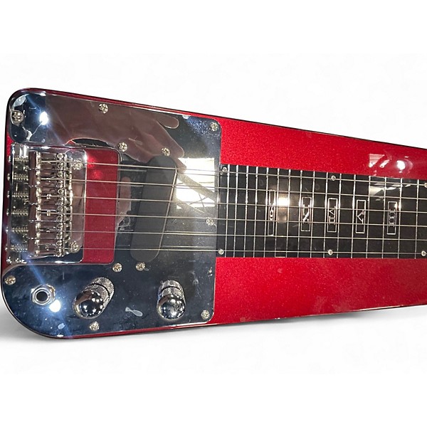 Used Rouge lap steel Candy Apple Red Solid Body Electric Guitar