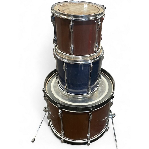 Used TAMA 3 Piece Rockstar Brown/Blue Drum Kit