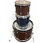 Used TAMA 3 Piece Rockstar Brown/Blue Drum Kit thumbnail