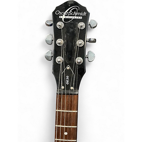 Used Oscar Schmidt OE30 Blue Burst Hollow Body Electric Guitar