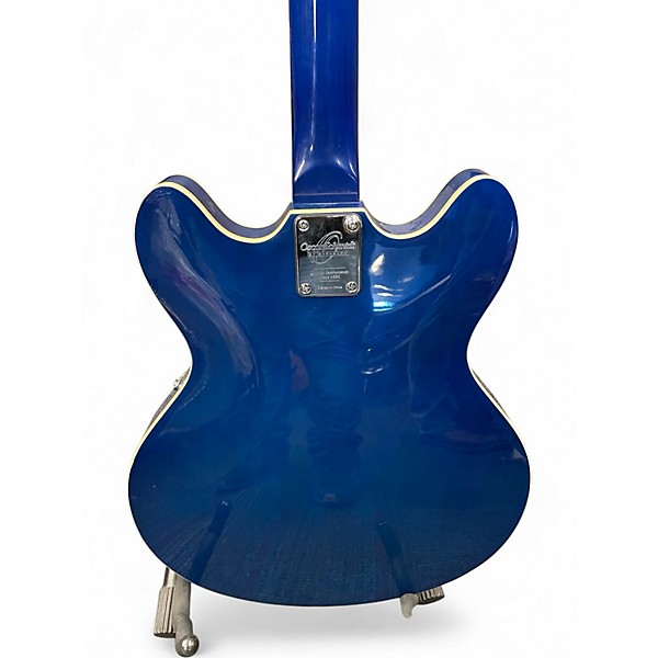 Used Oscar Schmidt OE30 Blue Burst Hollow Body Electric Guitar