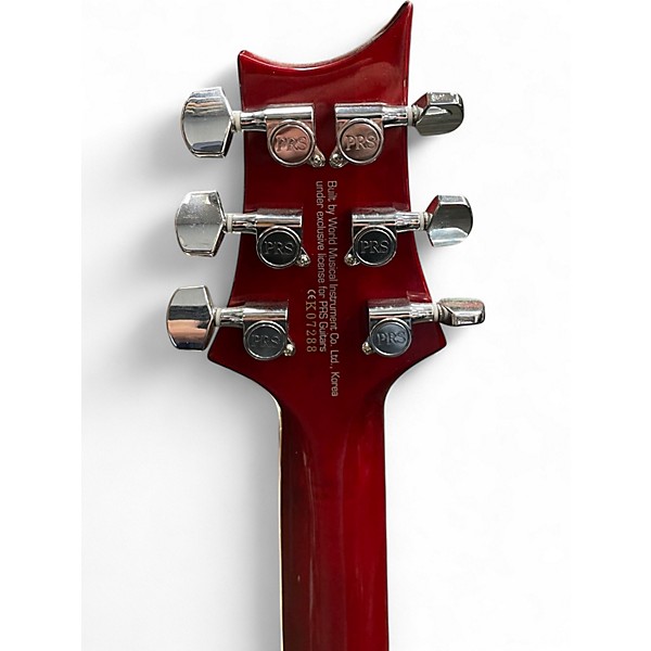 Used PRS SE Custom 24 Trans Red Solid Body Electric Guitar