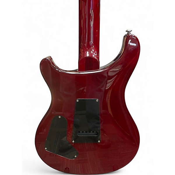Used PRS SE Custom 24 Trans Red Solid Body Electric Guitar