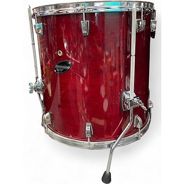 Used Ludwig 5 Piece Rocker Elite Wine Red Drum Kit