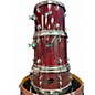 Used Ludwig 5 Piece Rocker Elite Wine Red Drum Kit