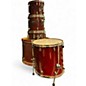 Used Ludwig 5 Piece Rocker Elite Wine Red Drum Kit