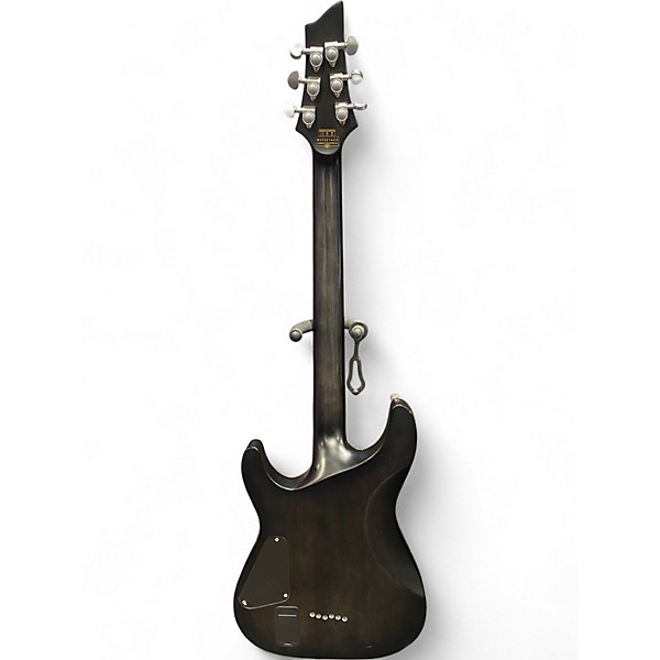 Used Schecter Guitar Research C1 Platinum Trans Black Solid Body Electric Guitar