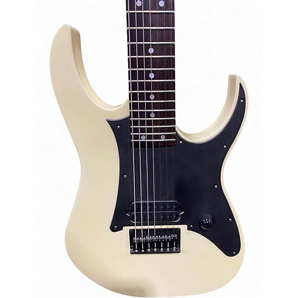 Used Ibanez RG7 Cream Solid Body Electric Guitar