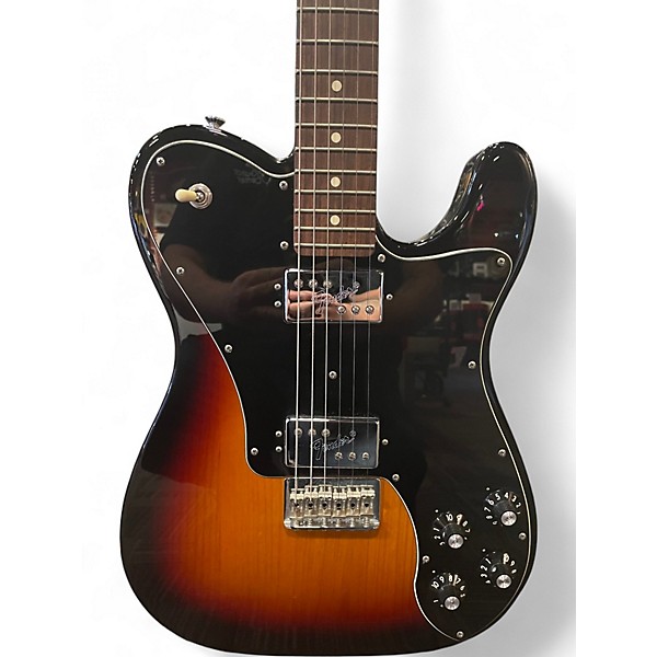 Used Fender American Professional Telecaster Deluxe Shawbucker 3 Tone Sunburst Solid Body Electric Guitar