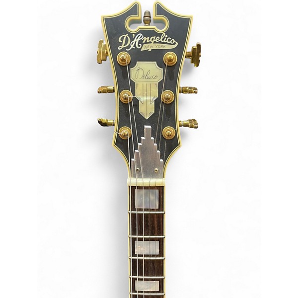 Used D'Angelico Deluxe SSSP Powder Blue Hollow Body Electric Guitar